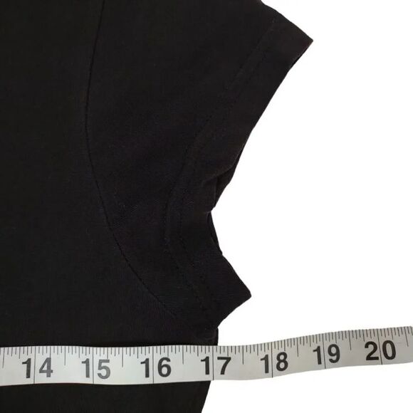 Aveto Black Scoop Neck Short Sleeve Top T-shirt size XL - Picture 5 of 12